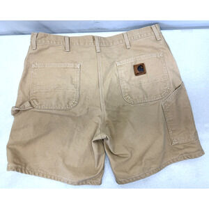 Vintage Carhartt B24 WET Mens Wheat Duck Canvas Carpenter Shorts USA Size 40 🔥